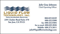 Liquid Flow business card front