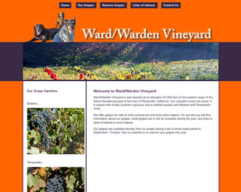 Ward/Warden Vineyard home page at dixwinegrapes.com