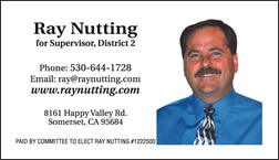 Ray Nutting business card back