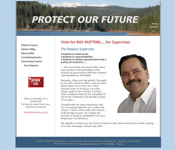 Ray Nutting website home page