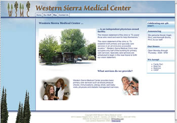 Western Sierra Medical Center home page