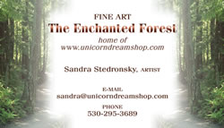 The Enchanted Forest business card front