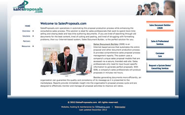 SalesProposals.com front page